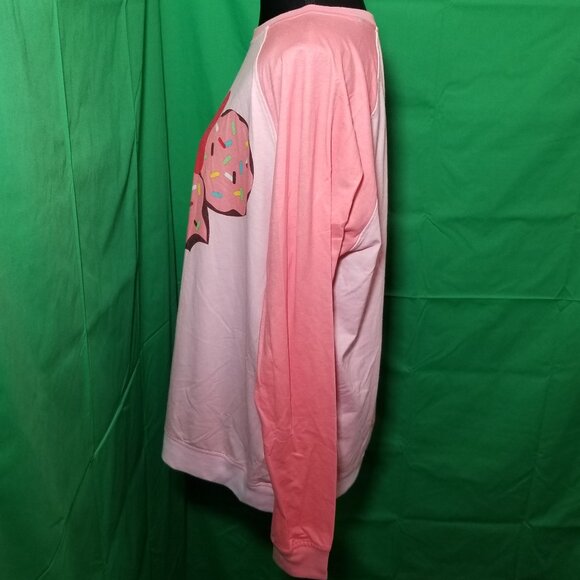 Disney Parks Eat Sleep Repeat Minnie Mouse Donut Long Sleeve Women Large Lounge - Picture 4 of 8